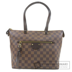 Louis Vuitton Iena Damier Ebene Brown Tote Bag Canvas
